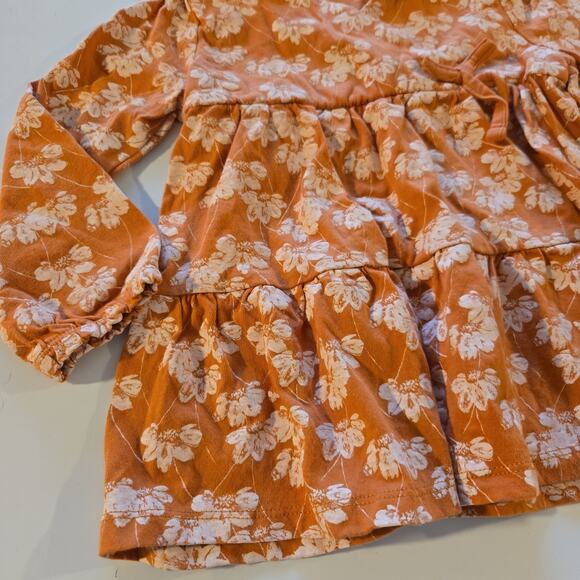 Burt Bee's Floral Spring/Fall Dress 24m - Picture 2 of 5